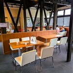 天平庵 - ２階のイートインスペースをお借りしました。