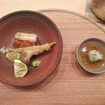 日本料理 新茶家 - 舞茸天とうなぎ