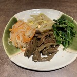 焼肉ハウス大将軍 - ナムル盛り合わせ