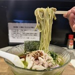らぁめん 涼虎 - 涼麺抹茶白玉冷やし