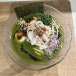 らぁめん 涼虎 - 涼麺抹茶白玉冷やし