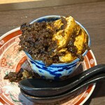 炭火と酒と肴 七福八郎 - 麻婆豆腐　ご飯もらって一緒に