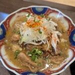 炭火と酒と肴 七福八郎 - 牛スジ土手煮　とても、うまい☺️