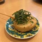 串カツあらた - 長芋梅肉大葉添え