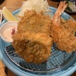 米とひなた - 季節限定　ハモフライとエビフライ定食　2,510円
