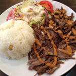 スターケバブ・アキバテラス - ビーフケバブプレート角度を変えて（2014/10）