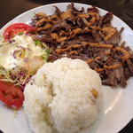 スターケバブ・アキバテラス - ビーフケバブプレートレギュラー¥750円（2014/10）