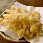 酒喰およべ - とうもろこしのかき揚げ