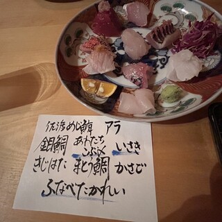 瀧ざわ ～円居～ - 料理写真:お造り盛合わせ