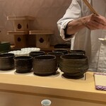 銀座 しのはら - 色々な大きさの茶碗