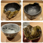 銀座 しのはら - 本日の酒碗　ゴツゴツのは隕石インスパイヤ―だそうです