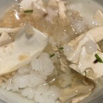 銀座 しのはら - 松茸ご飯　半分は出汁茶漬けで