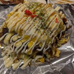 粉ひで - やっぱり一安心する、オムお好み焼き。