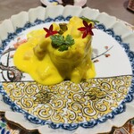 銀座嘉禅 - 大海老のマンゴーマヨソース