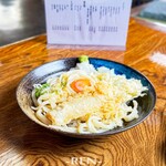 彩花 - 冷やしたぬきうどん ＋竹輪 / 生卵 トッピング