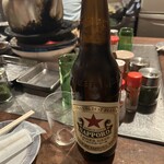 三河屋 - 赤星（大瓶）本日2本目