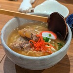 沖縄料理 あぐー豚 しゃぶしゃぶ AGU- - ソーキそば