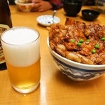ぱんちょう - 豚丼「華」＆「ビール」