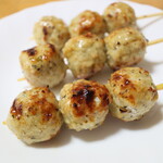 日本一 - 料理写真:青じそつくね串