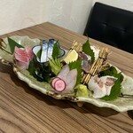 和中ダイニング ゑ富 - 鮮魚お造り盛り合わせ