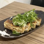 和中ダイニング ゑ富 - 栃尾油揚げの葱納豆焼き