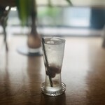 ハヤリテラス - 550円：季節のフルーツ（葡萄）スカッシュ（ジン入）