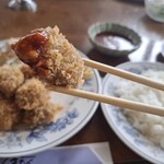 レストラン まなべ - 角切りビーフカツ