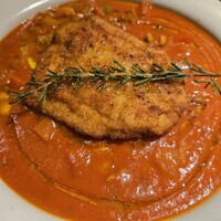 魚工房 としまや - 鱧のカツレツバスク風