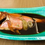 いなとり荘 - 郷土料理の金目鯛　まずはお魚だけで