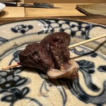 温石 - ◆鰹の心臓の串焼き