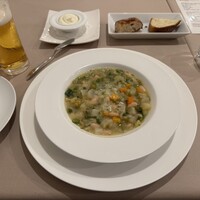 ラ セッテ 広瀬北町本店 - 畑のスープ、パン、生ビール
