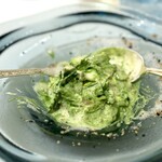 Restaurant KEI - 混ぜ混ぜしていただきます(^^)
甘み、塩味、苦味に酸味。あらゆる味覚を刺激しながら、ロケットのムースやレモンのエマルジョンがそれらをまとめます。
ひと口ごとに味わいが異なるので、コースのよう！