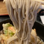 手打そば やっこ - 蕎麦はやや固めのしっかりした食感で、個人的にはかなり好み。