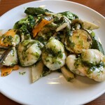 中国料理 龍薫 - 海老と野菜の青海苔炒め