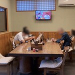 手打そば やっこ - 店内。