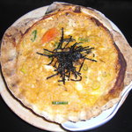 Masunosuke - 貝焼きみそは、ホタテ貝を鍋にしてふんわり卵を味噌で味付けした漁師味です。