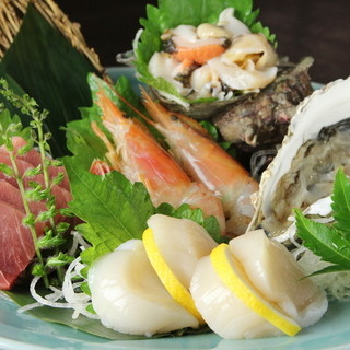 Directly delivered from Tsukiji! fresh seafood