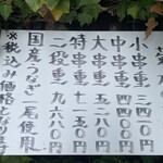 菊水 - 店頭看板(2025年9月14日撮影)