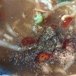 麺カフェ ひまわり - 胡椒＆ラー油投下