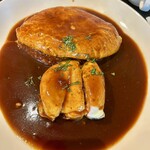 オムライス専門店 イーグル - 若鶏のチーズ焼きオムライス