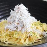 大福 - 料理写真:しらすのペペロンチーノ