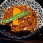 割烹 田一 - 煮込みハンバーグ：デミソース