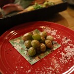 カクニマル - 揚げ銀杏岩塩添え