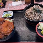 明治亭 - ざる蕎麦とミニヒレソースカツ丼セット