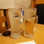 Regional cuisine × Shunsai Shungyo wo Ajiwau Akaneya Aomori ekimae ten - Lemon Sour and Green Tea Highball