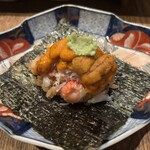 居酒屋 ちょーちょ - ウニカニ手巻き
