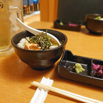 Regional cuisine × Shunsai Shungyo wo Ajiwau Akaneya Aomori ekimae ten - Ochazuke (Salmon)