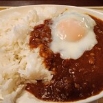 やまや - キーマカレー温玉乗せ