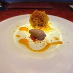 restaurant mamagoto - さつまいものモンブラン　バナナアイス