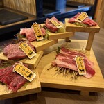 焼肉ホルモン じょうじ - 階段6種盛り